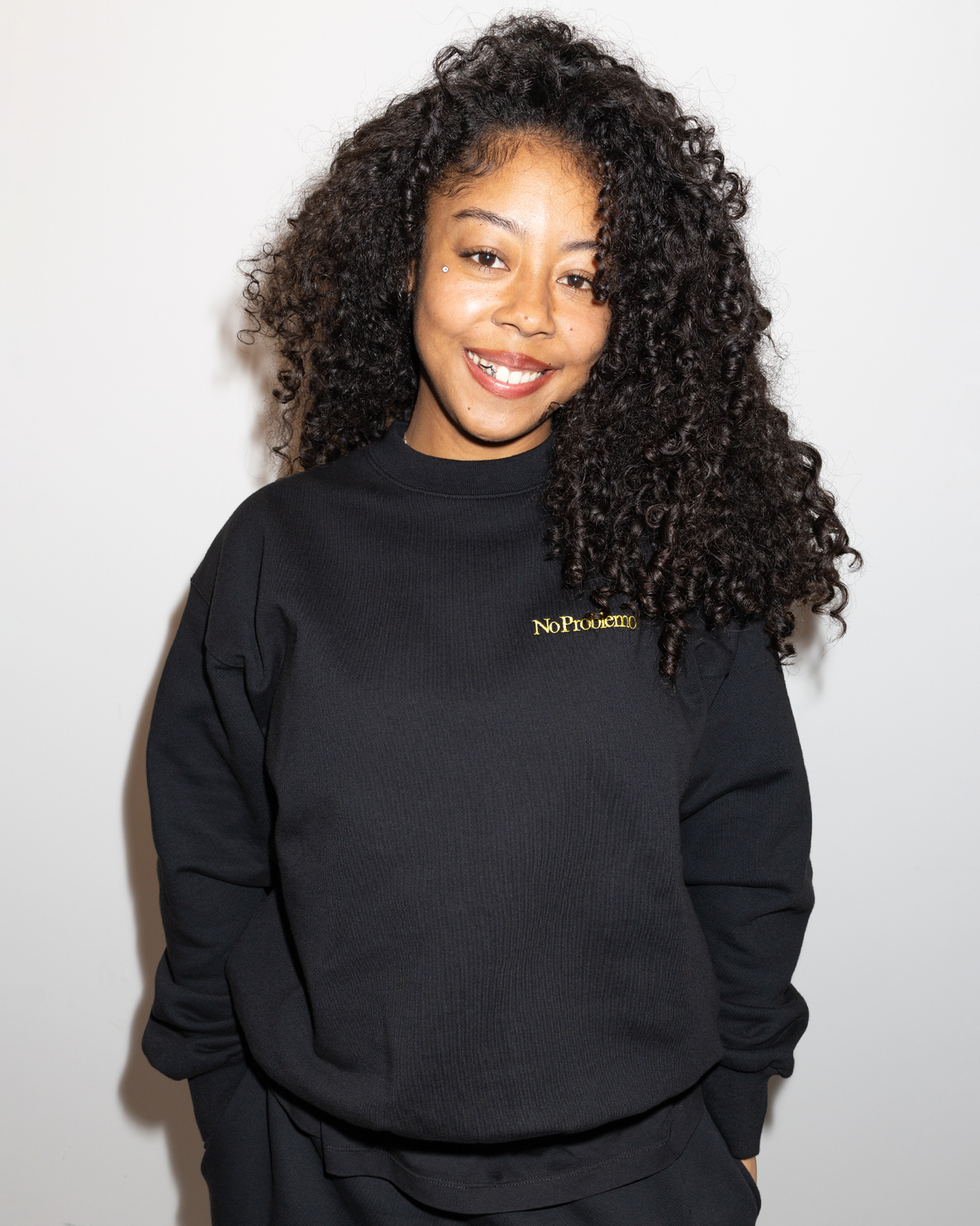 Mini Problemo Embroidered Sweatshirt