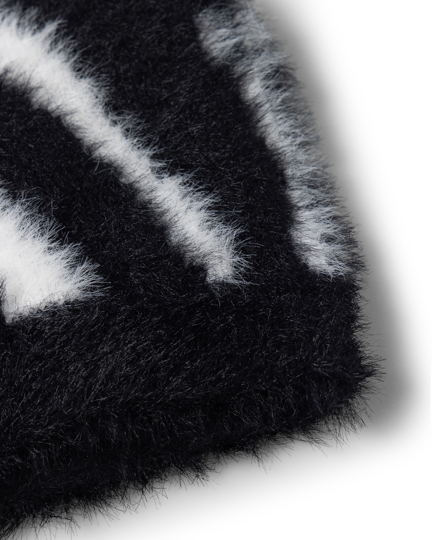 Brushed Zebra Skull Beanie