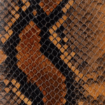 Snake Print Leather Mazzo Belt