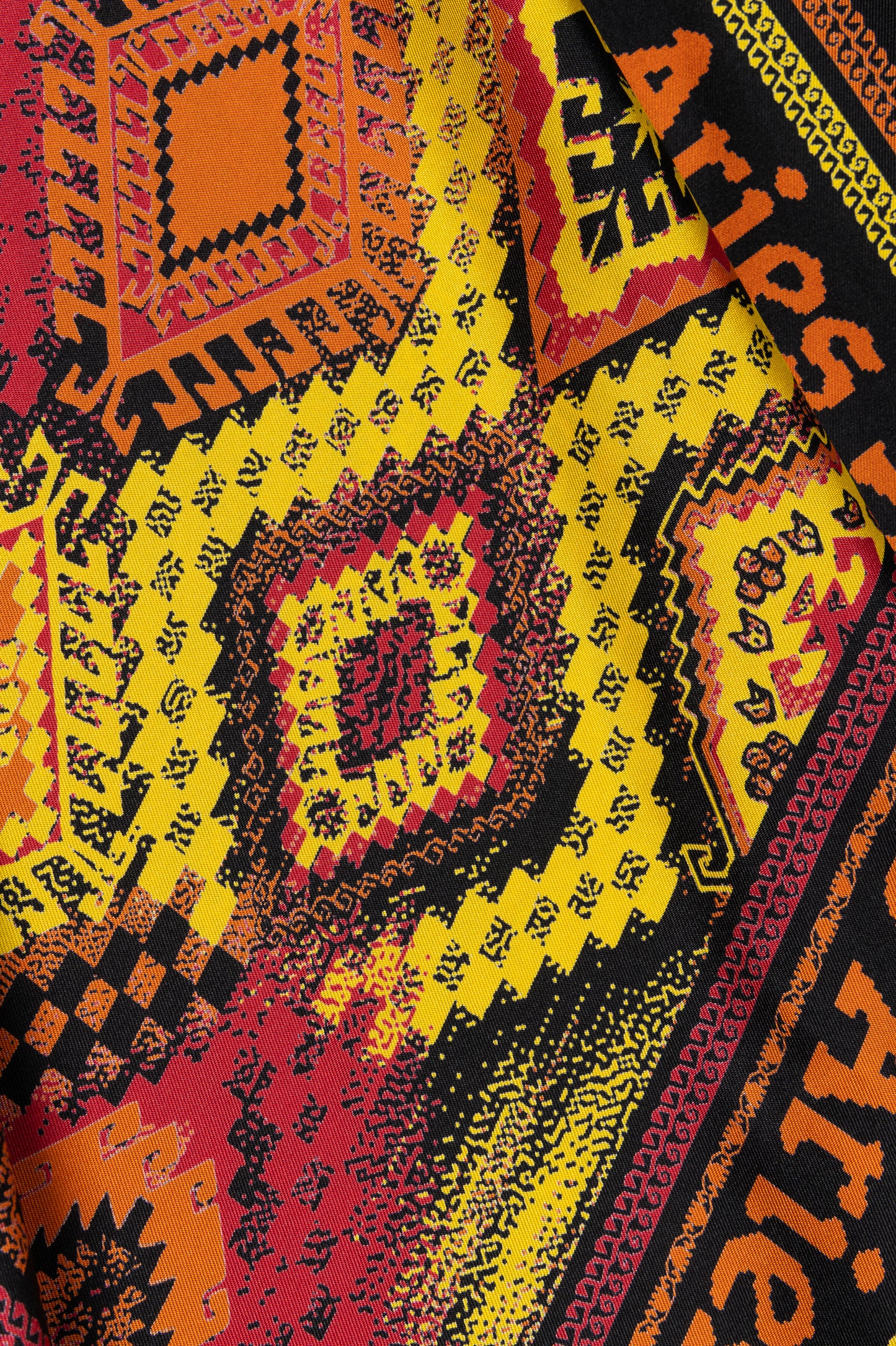 Scarf Print Handkerchief Silk Skirt