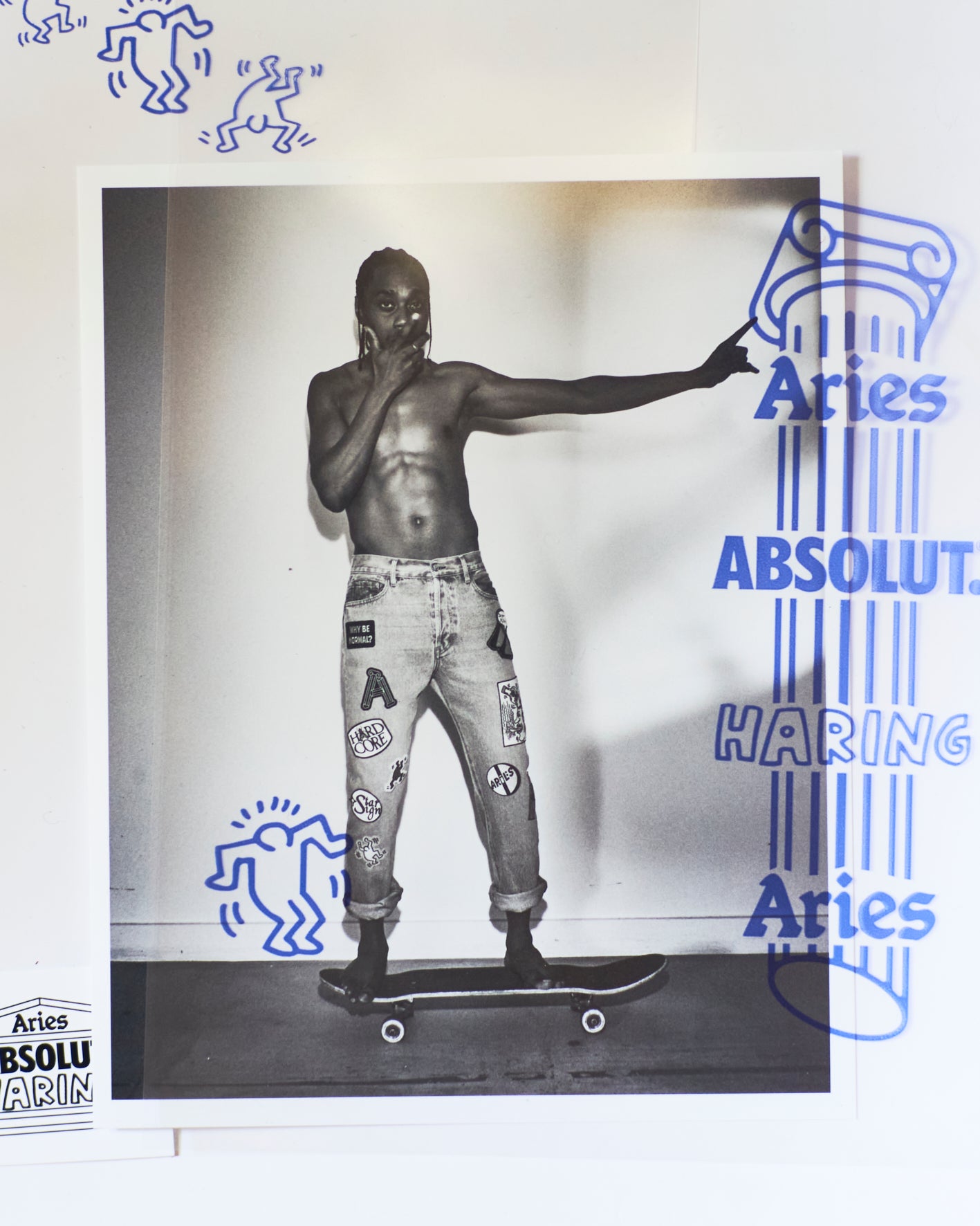 Aries x Absolut Haring Embellished Lilly Jean
