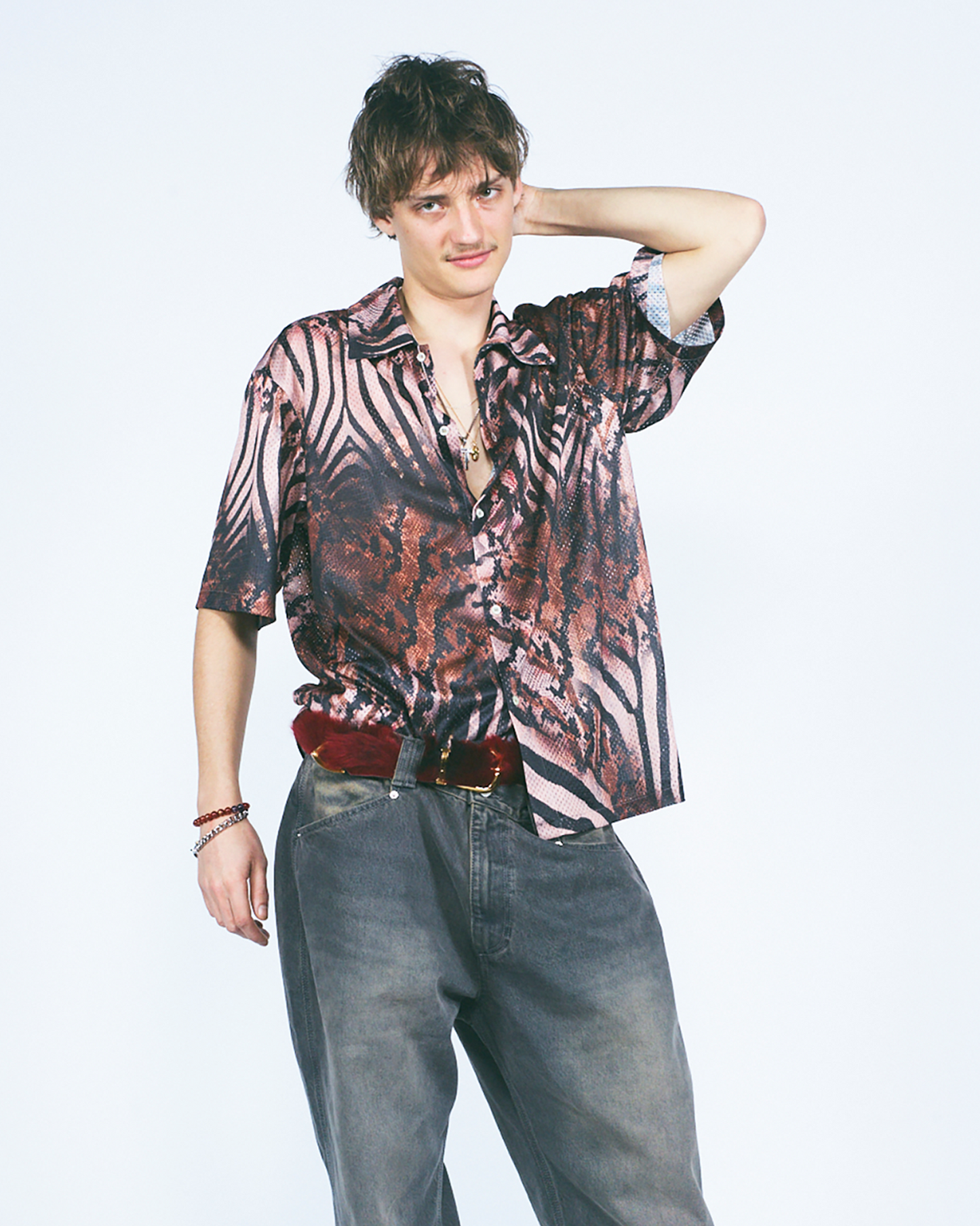 Animal Aop Airtex Hawaiian Shirt