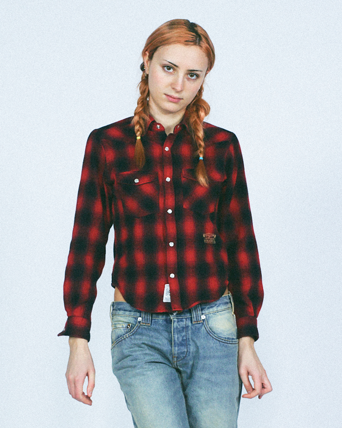 Plaid Western LS Shirt