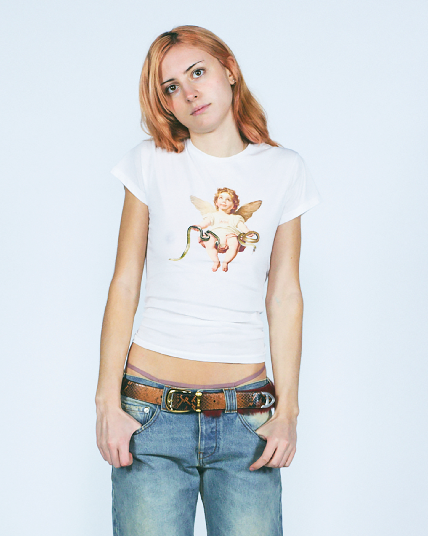 Lil Cherub Cap Sleeve Tee