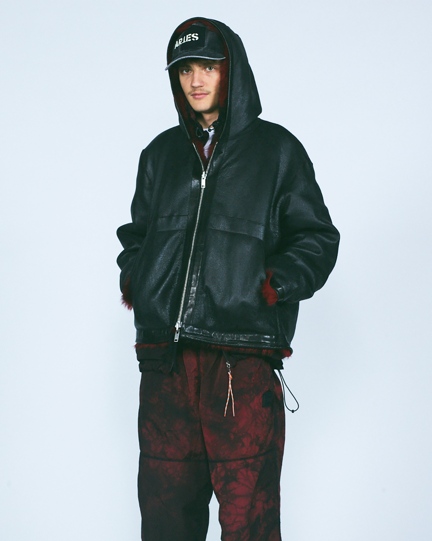 Oversized Hooded Sheepskin Jacket