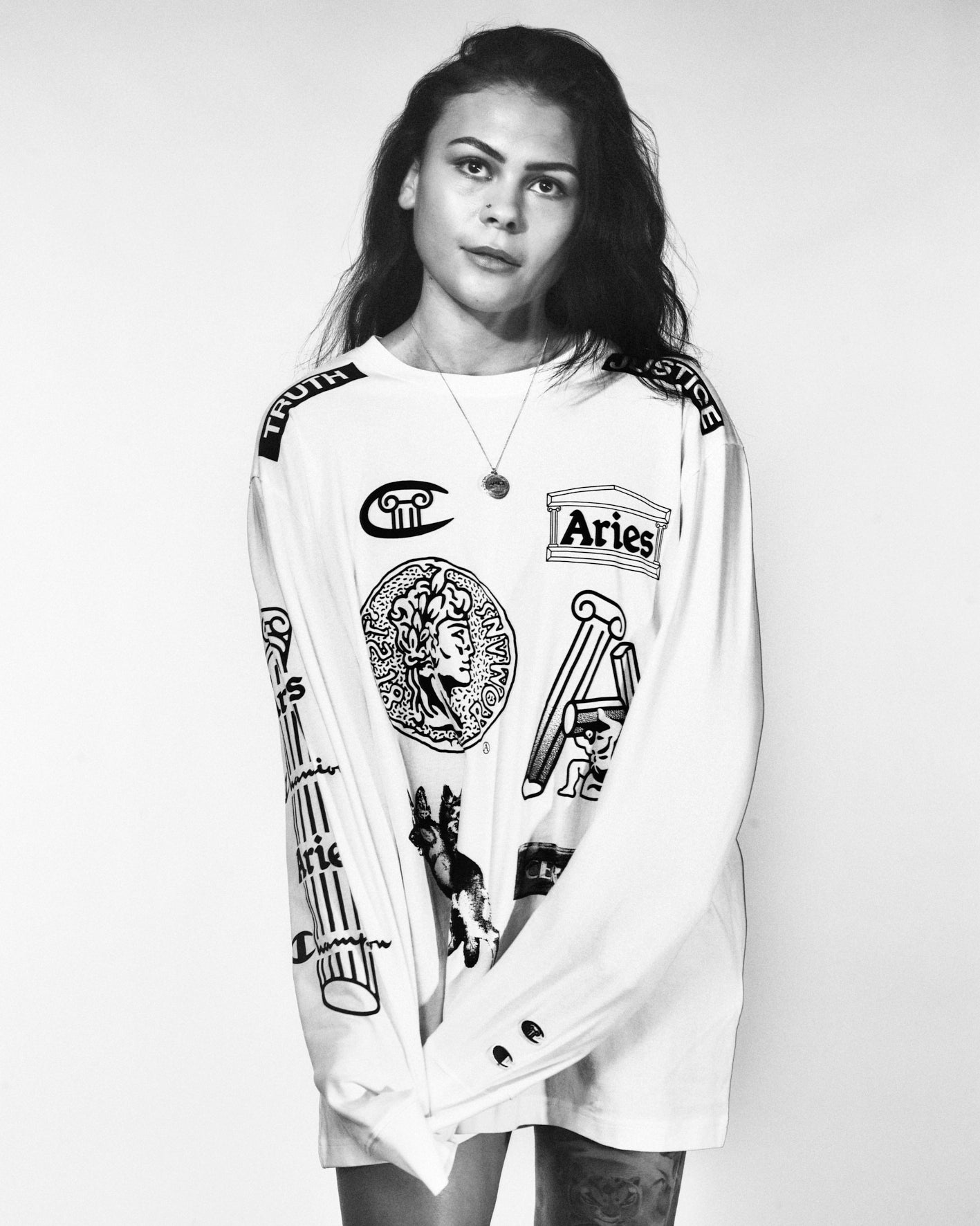 Aries x Champion Sponsor LS Tee