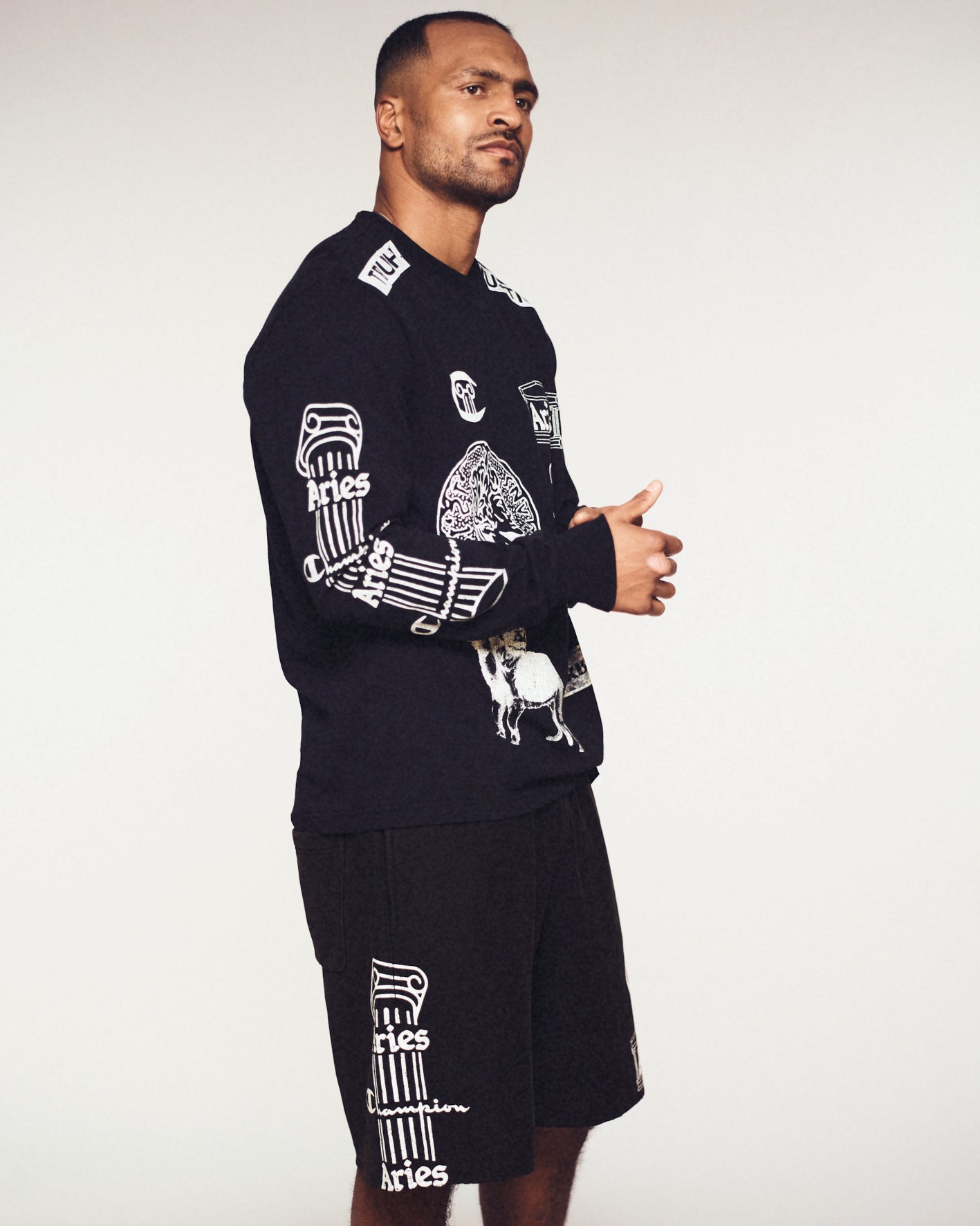 Aries x Champion Colonna Sweatshort