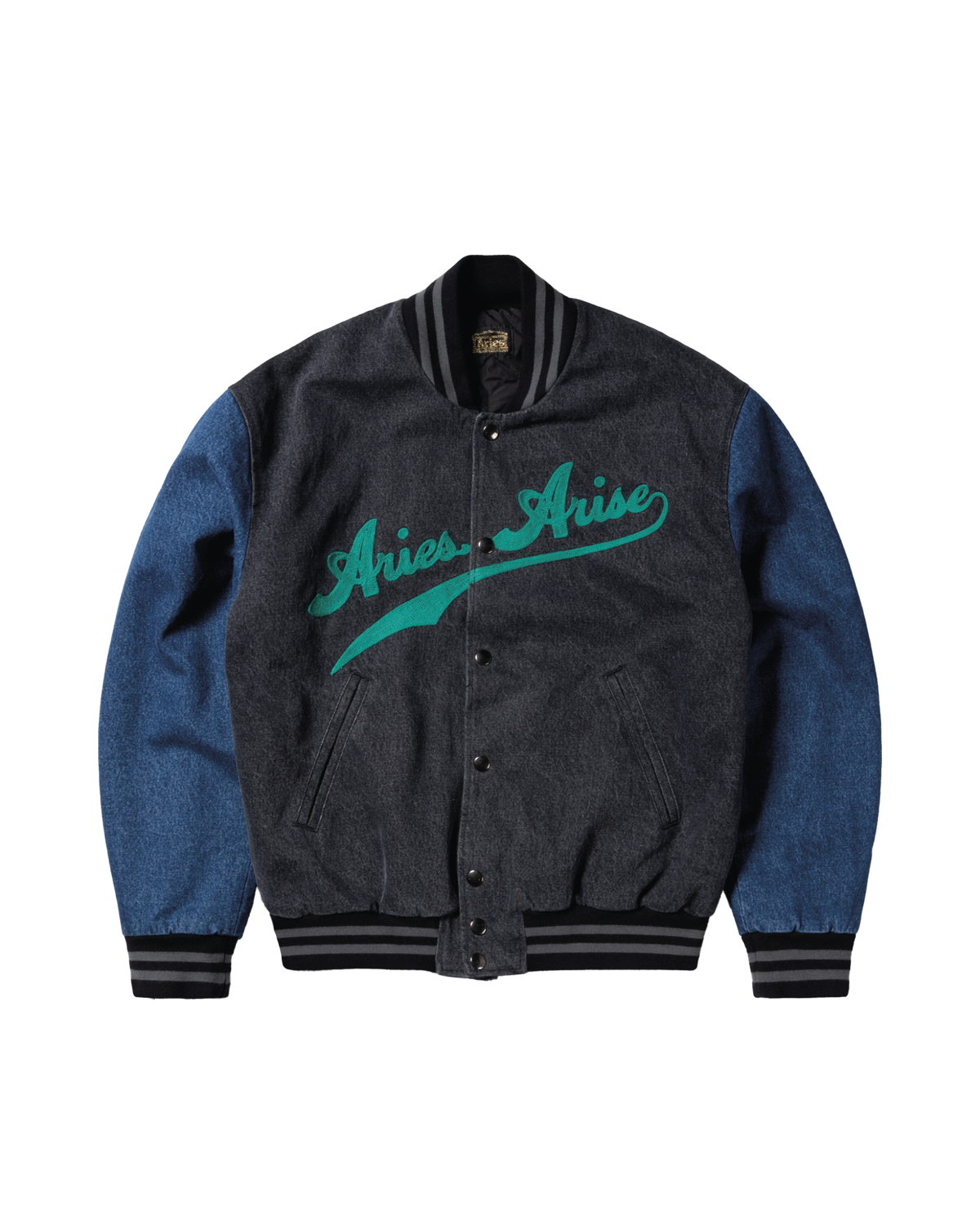 Varsity Denim Jacket Multi – Aries