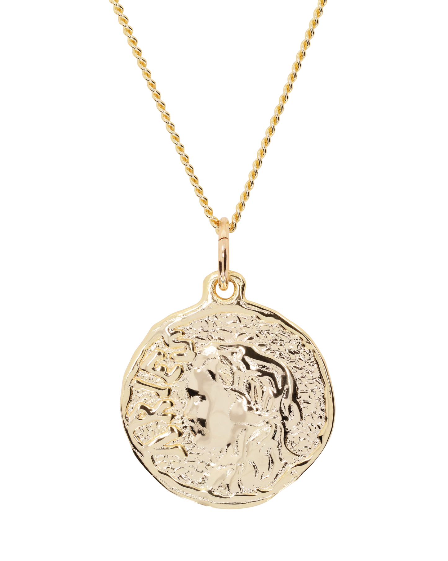 Chain Necklace With Roman Coin Pendant