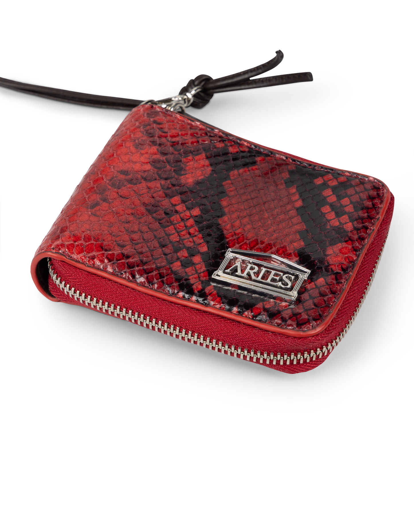 Snake Print Leather Bobby Wallet