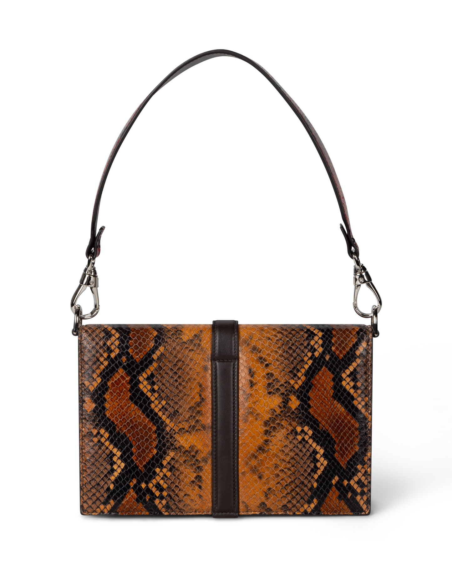Patchwork Snake Print Leather Kasper Bag