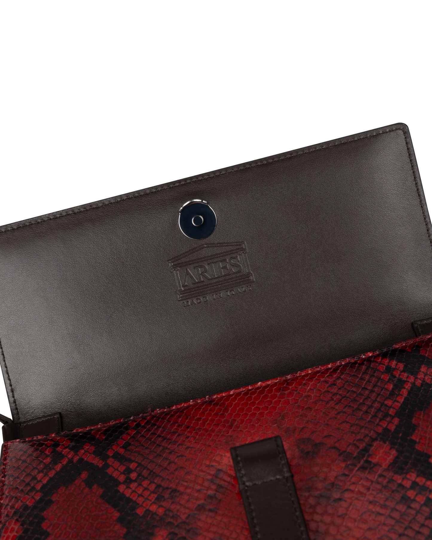 Patchwork Snake Print Leather Kasper Bag