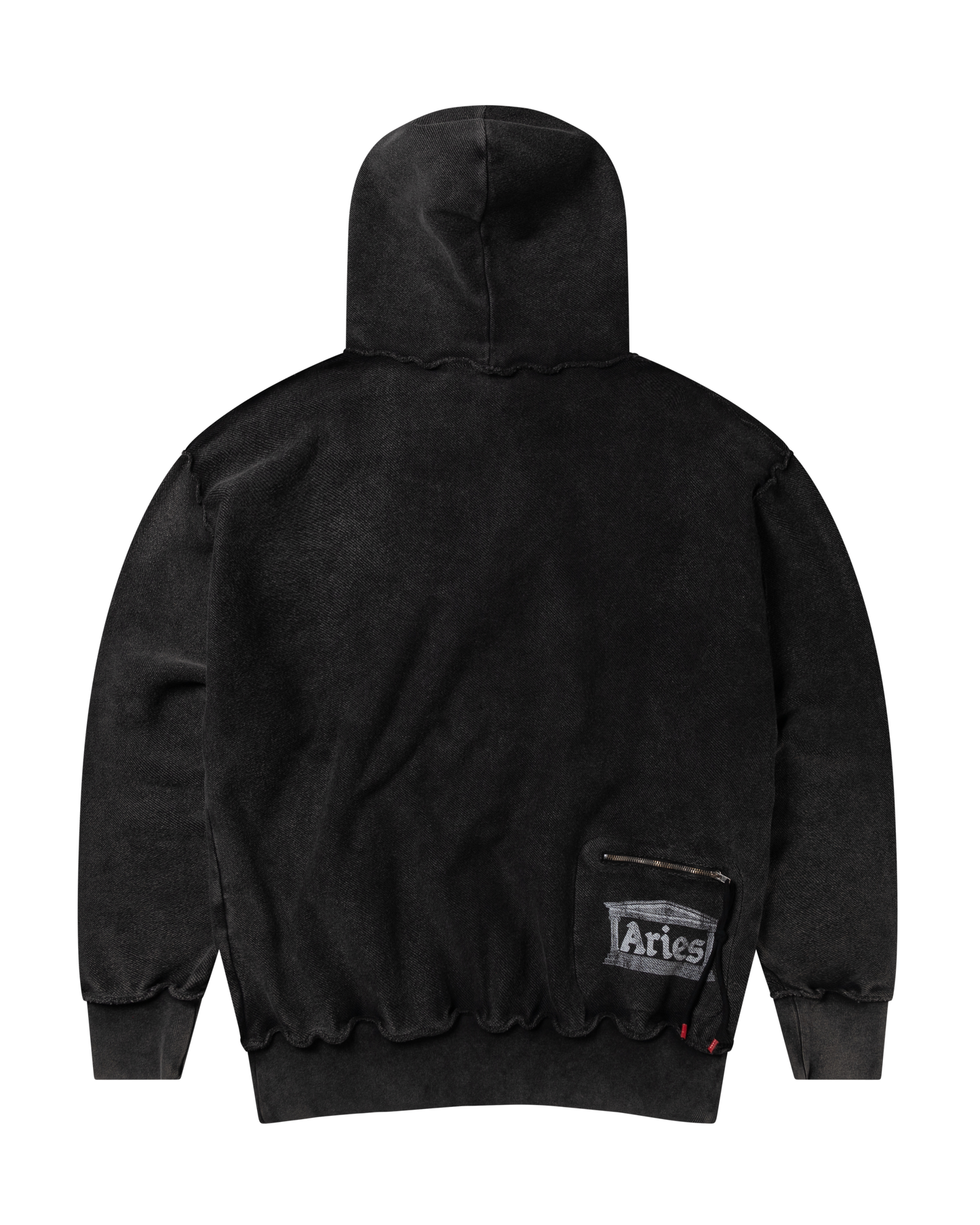 Aged Reverso Temple Zip Through Hoodie