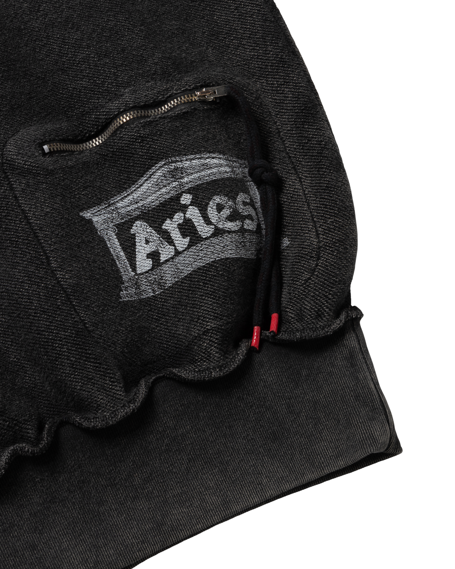 Aged Reverso Temple Zip Through Hoodie