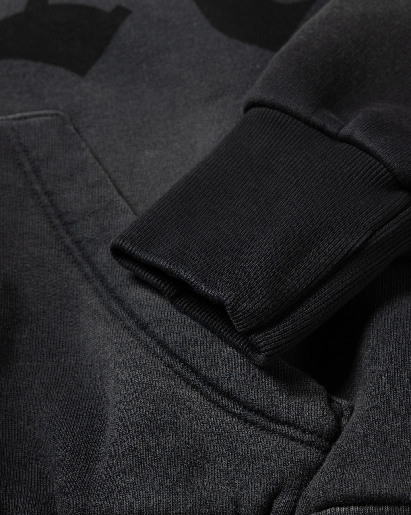 Aged Gothic Zip Through Hoodie