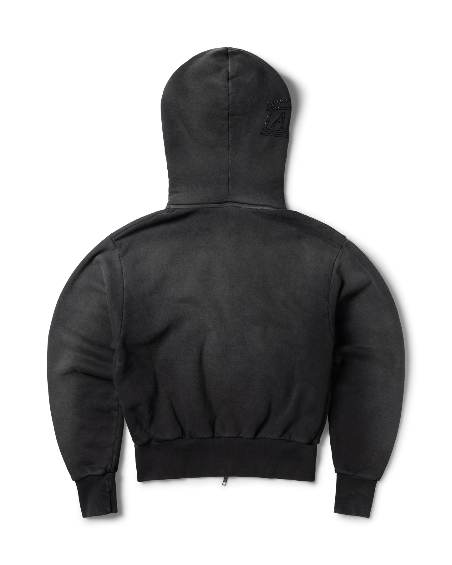 Aged Gothic Zip Through Hoodie