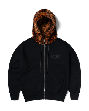 Furry Zip Through Hoodie