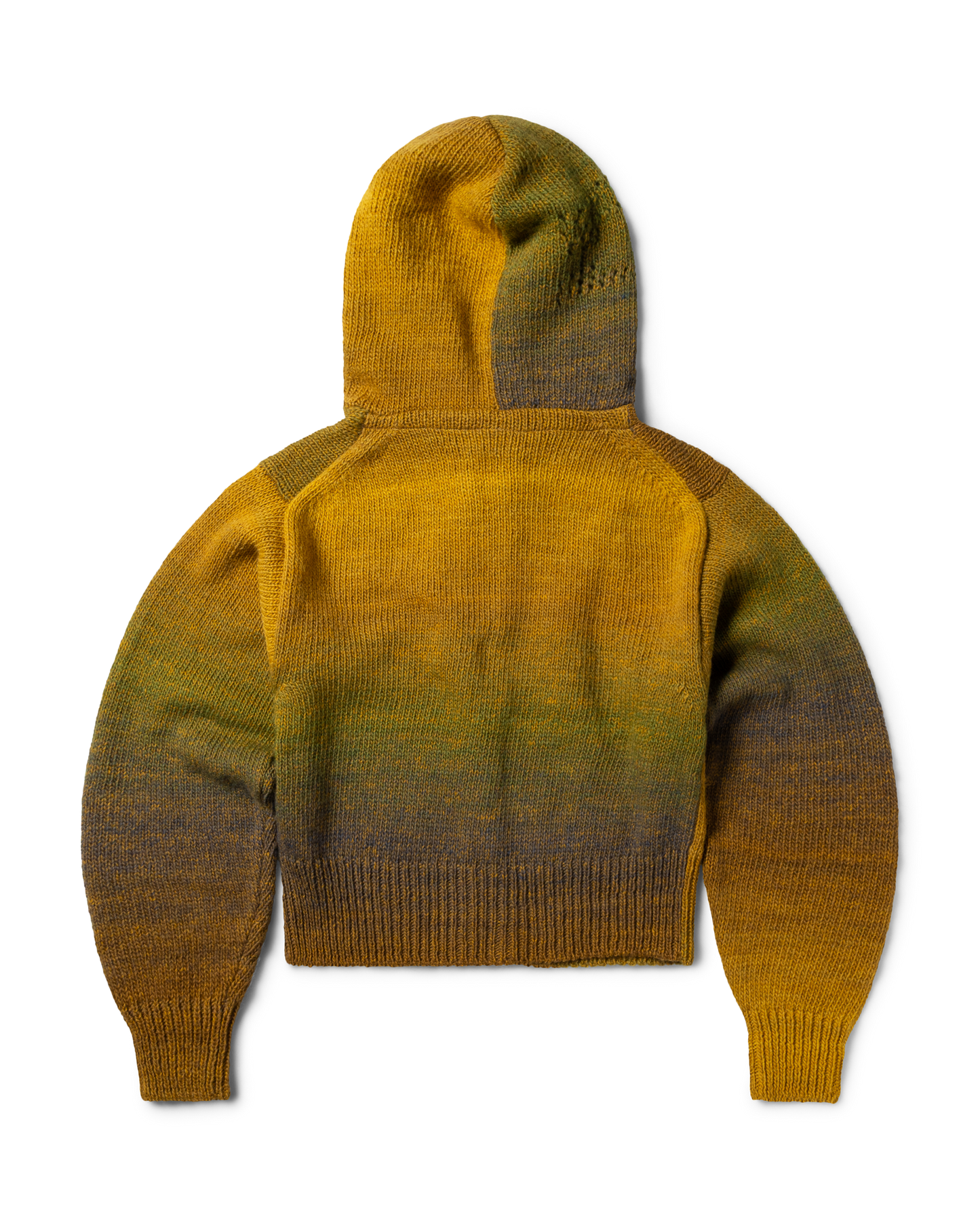 Space Dye Temple Knit Zip Thru Hoodie