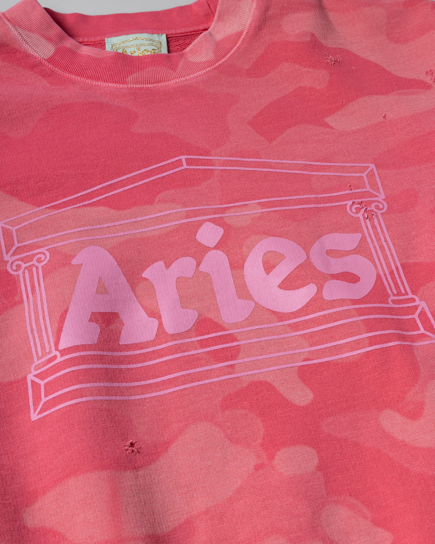 Aged Column Camo Sweat