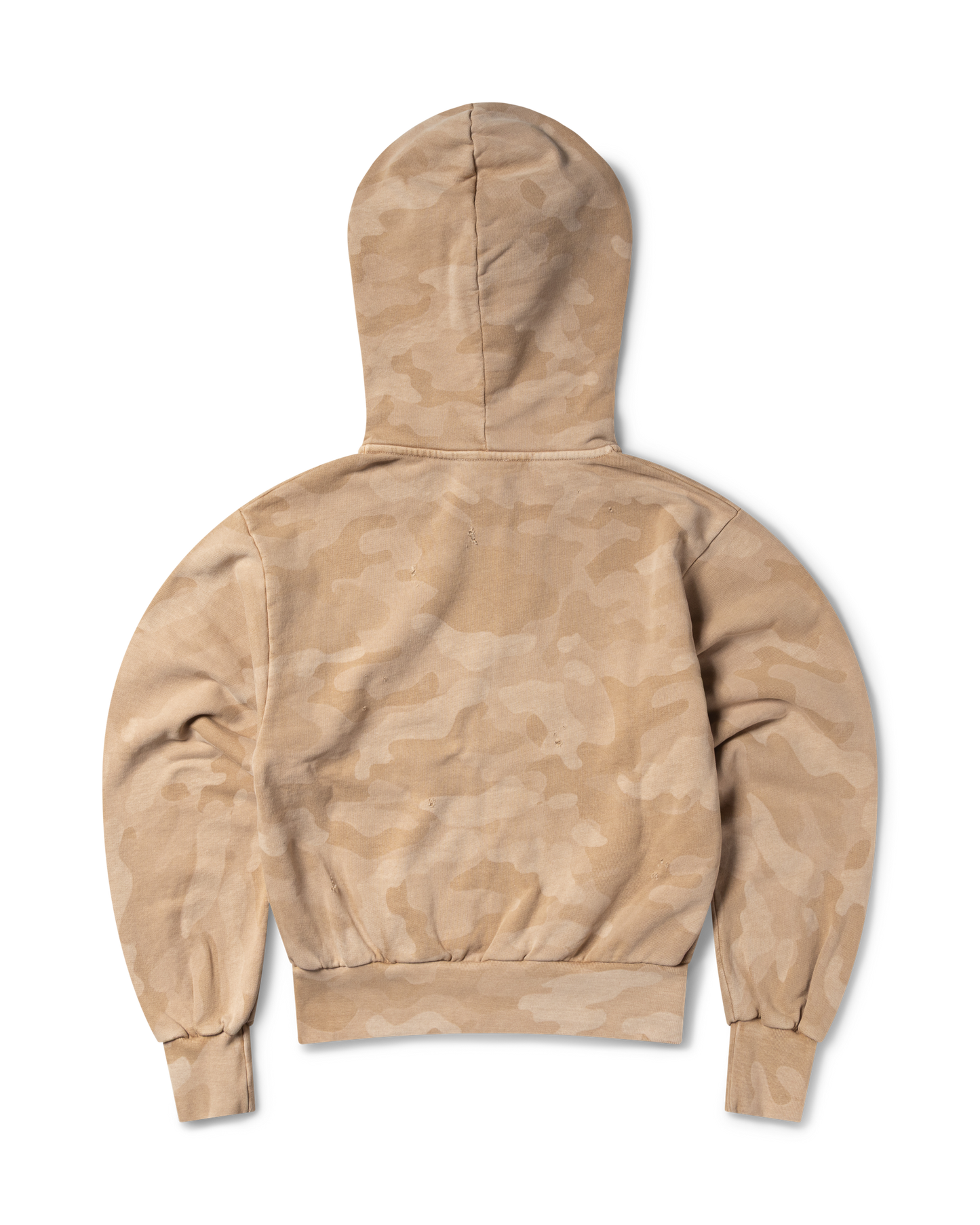 Aged Temple Camo Zip Through Hoodie