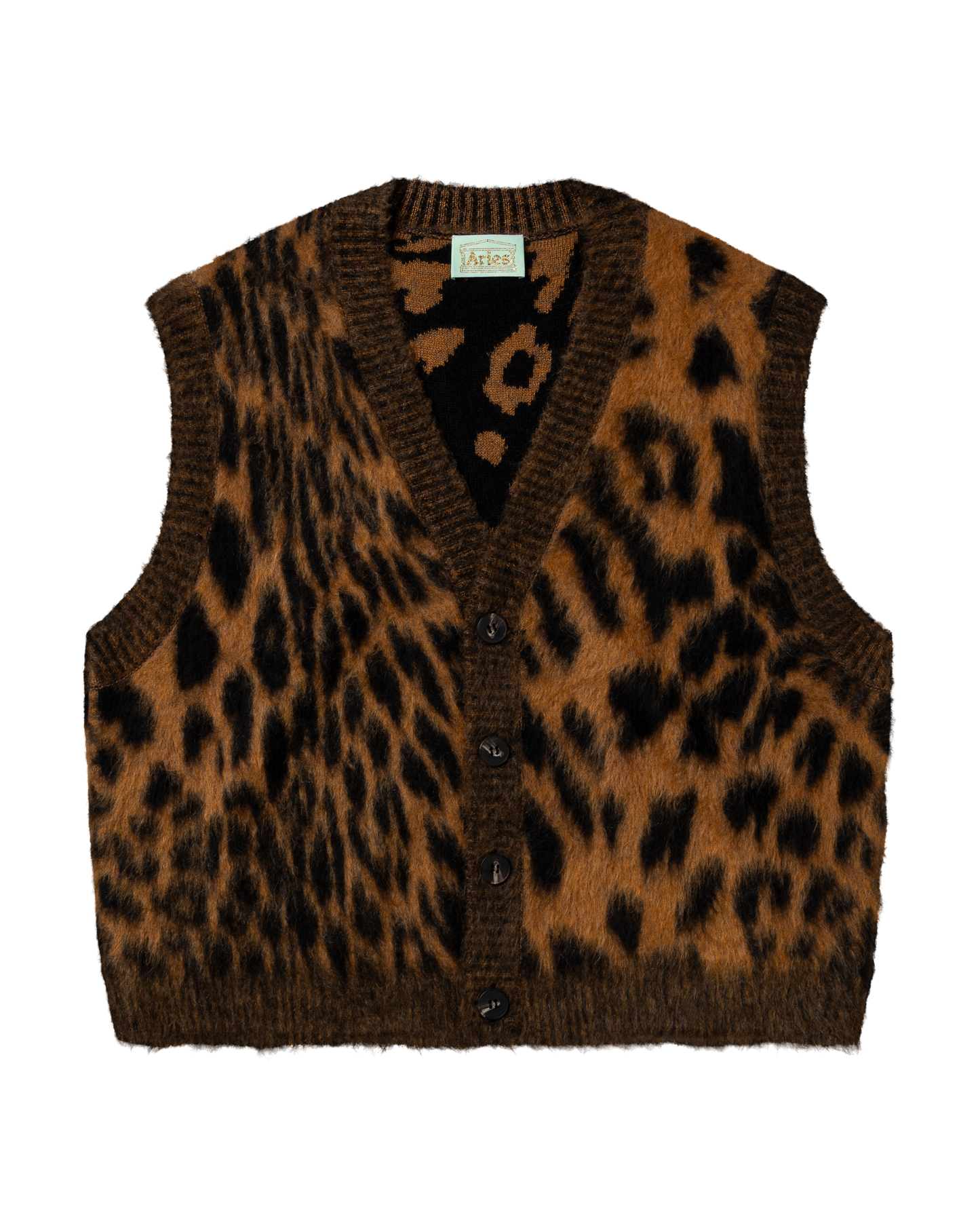 Brushed Leopard Vest