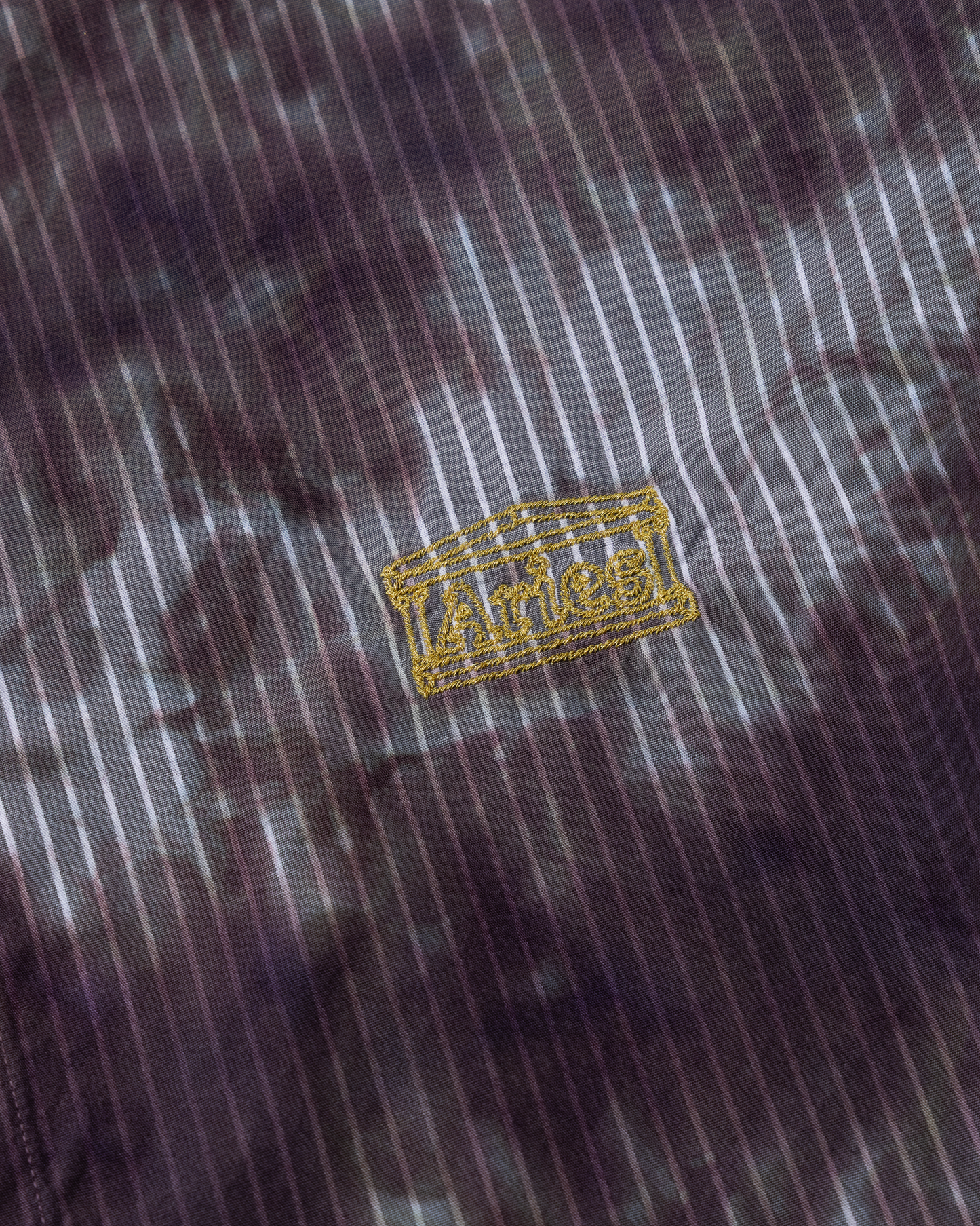 Tie Dye Stripe Poplin Shirt