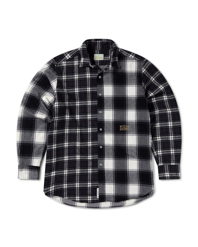 Brushed Flannel Patchwork LS Shirt