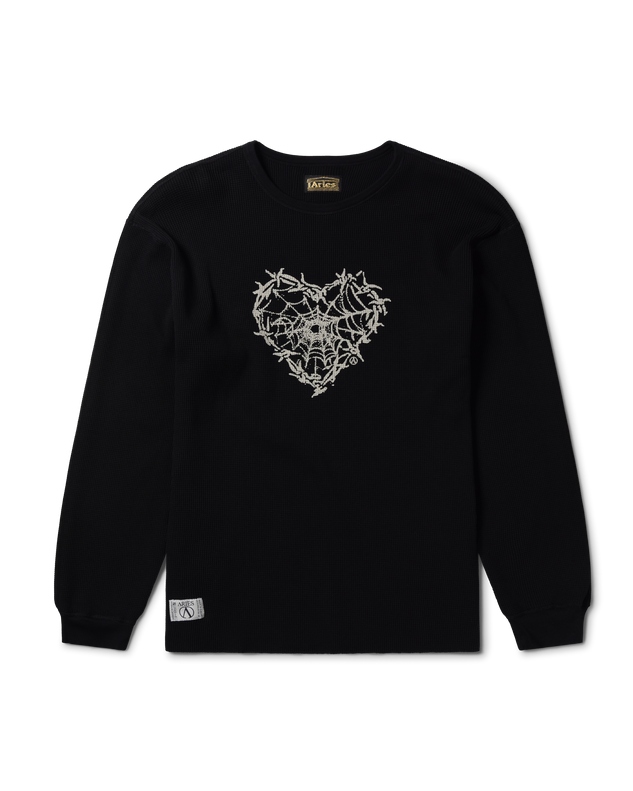 Reversible Barbed Love Temple Waffle LS Tee