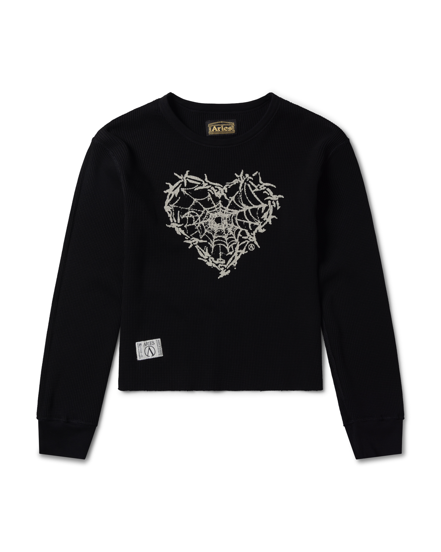 Reversible Barbed Love Temple Waffle LS Tee
