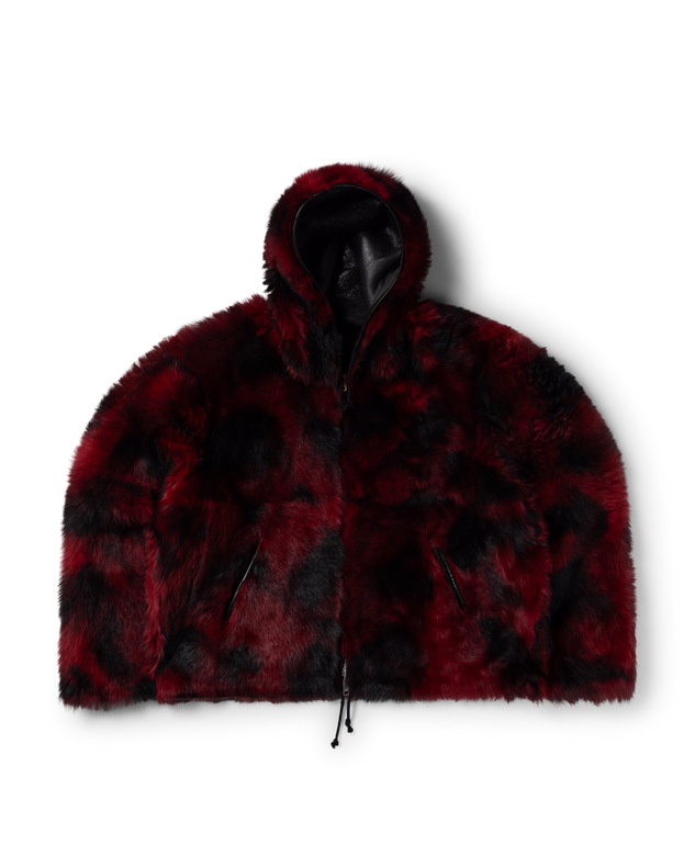 Oversized Hooded Sheepskin Jacket