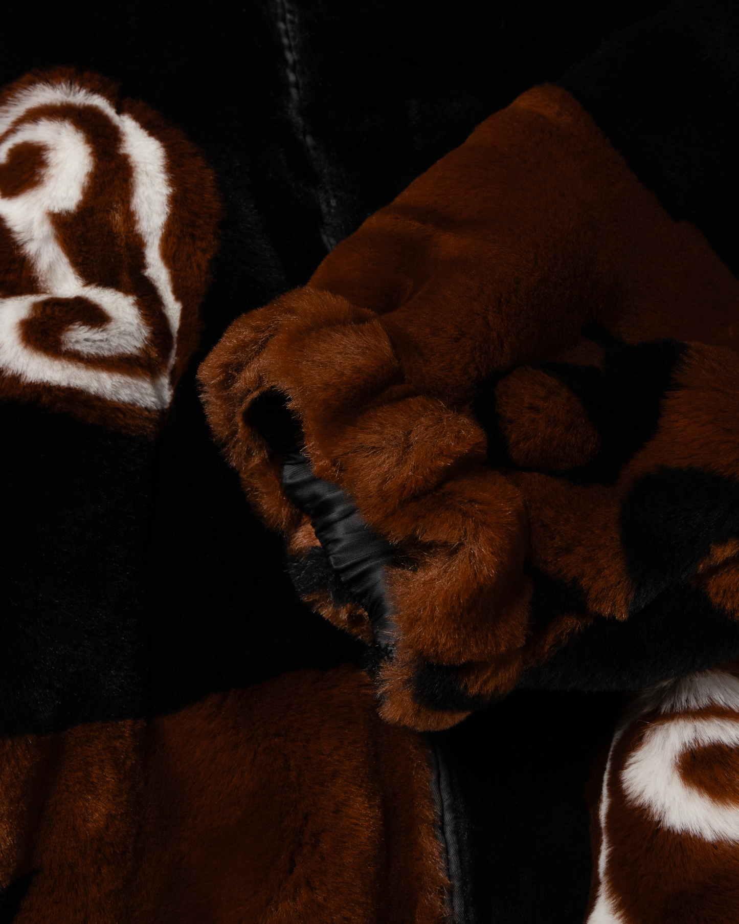 Fuzzy Duck Does He Oversized Bomber Jacket