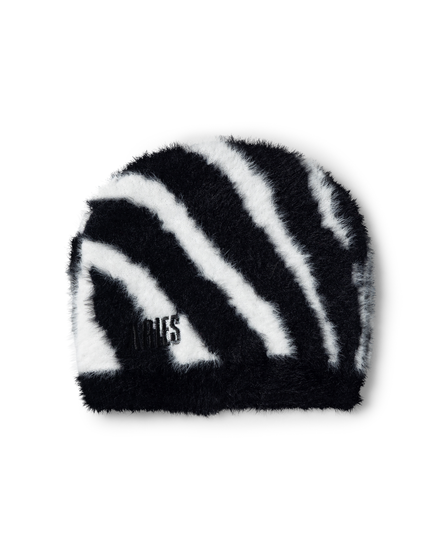 Brushed Zebra Skull Beanie