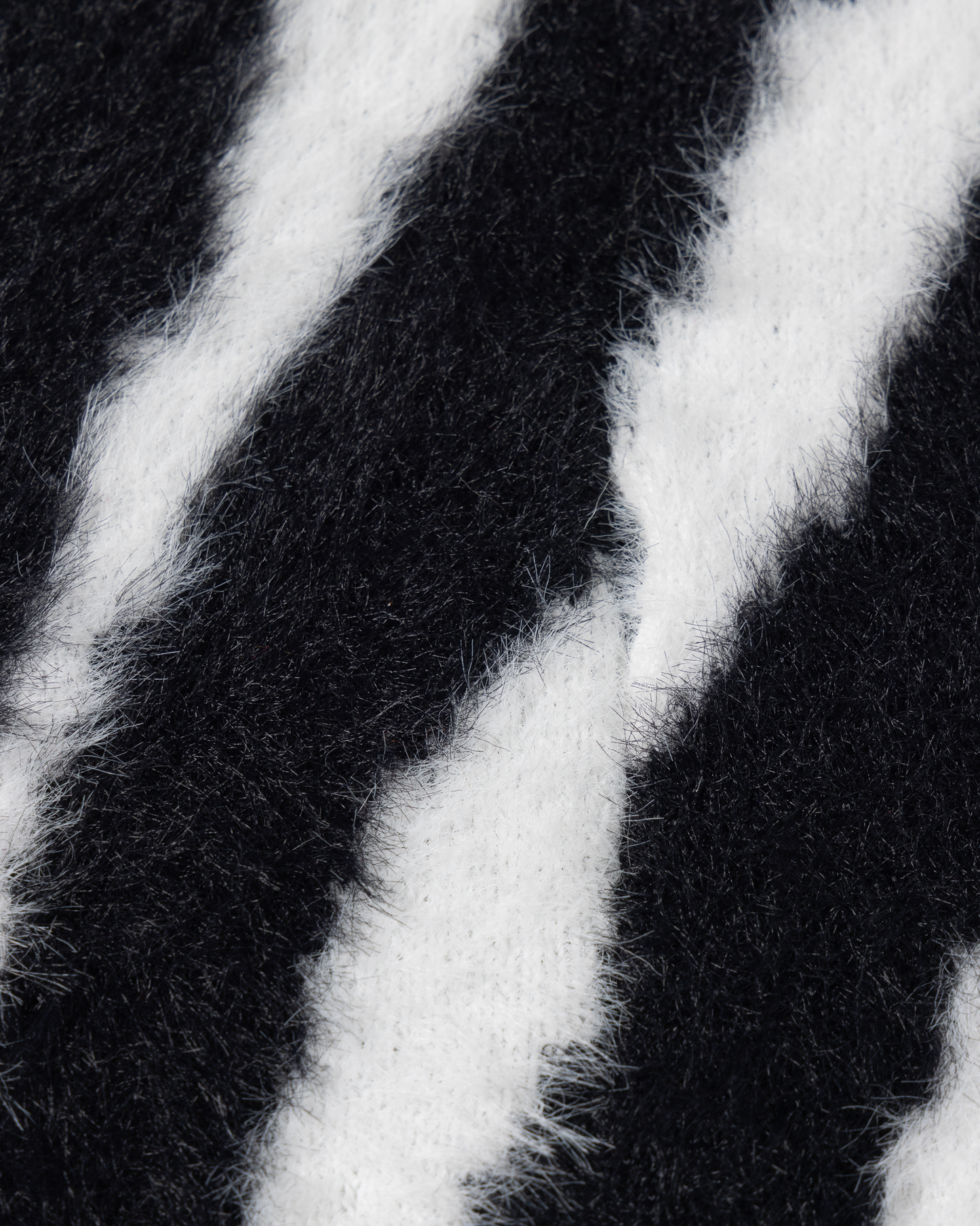 Brushed Zebra Skull Beanie