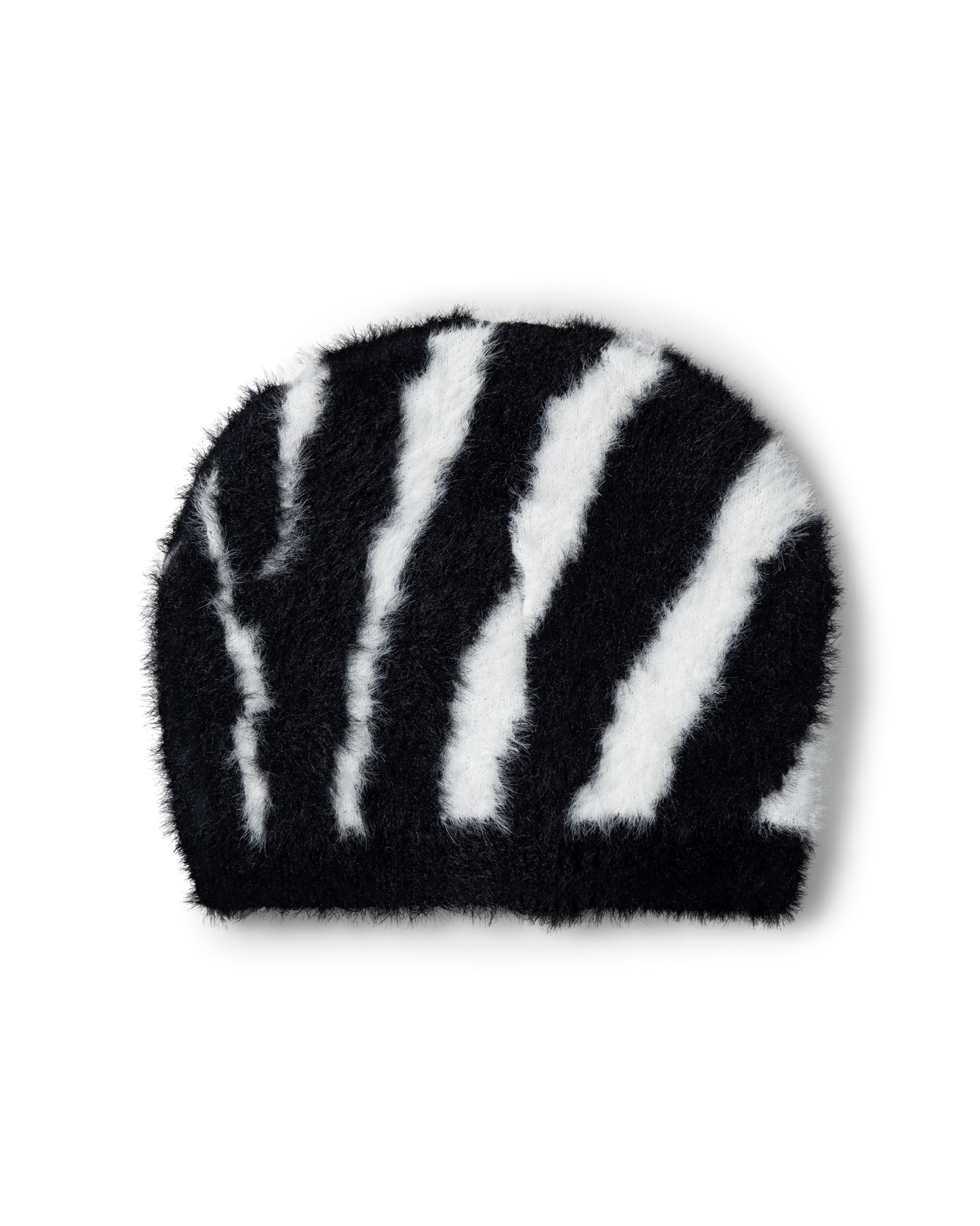 Brushed Zebra Skull Beanie