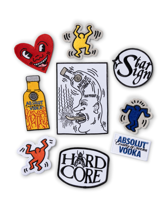 Aries x Absolut Haring Embroidered Patch Pack