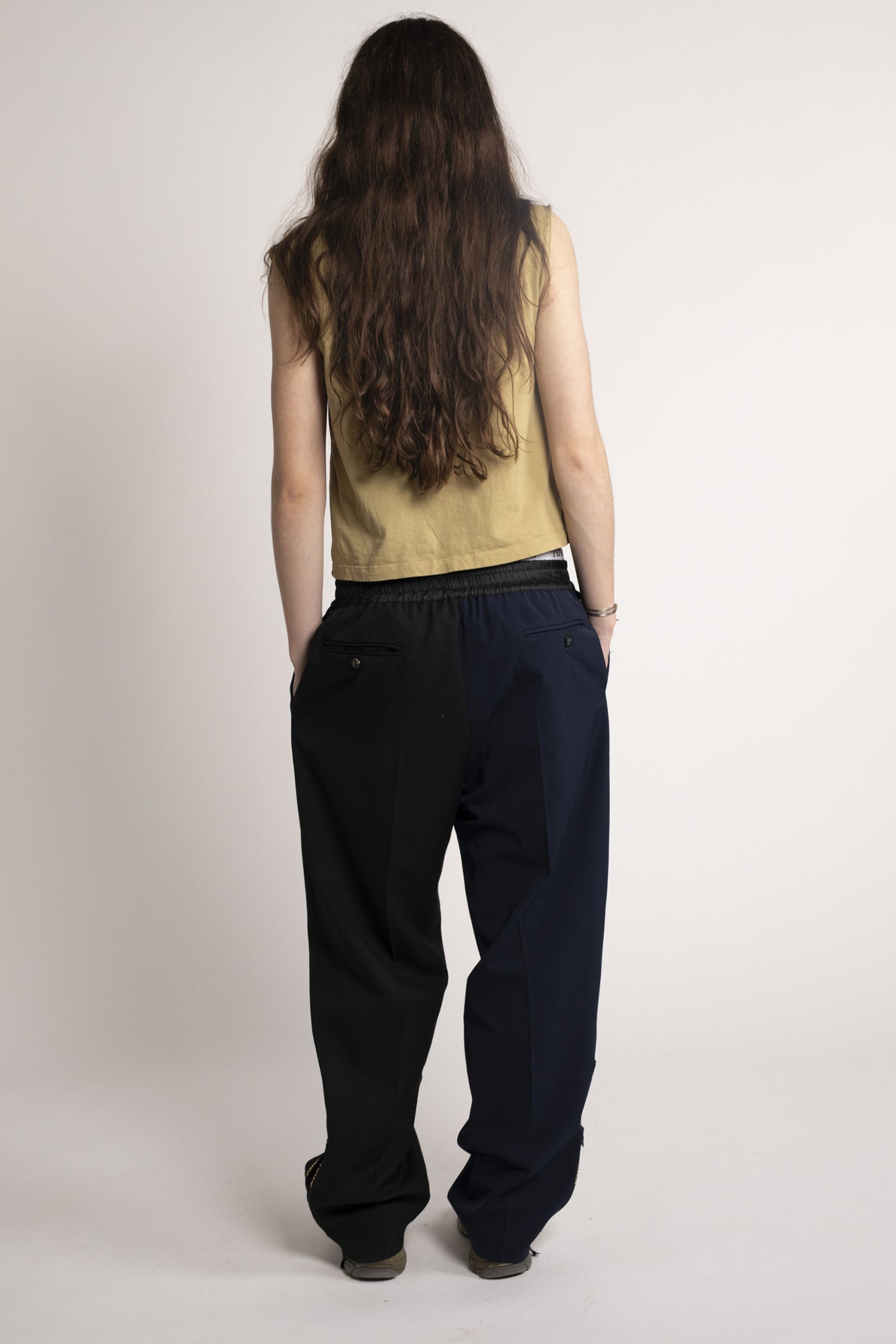 Two Tone Tailored Slacker Pant
