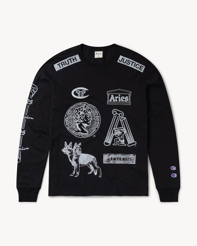 Aries x Champion Sponsor LS Tee
