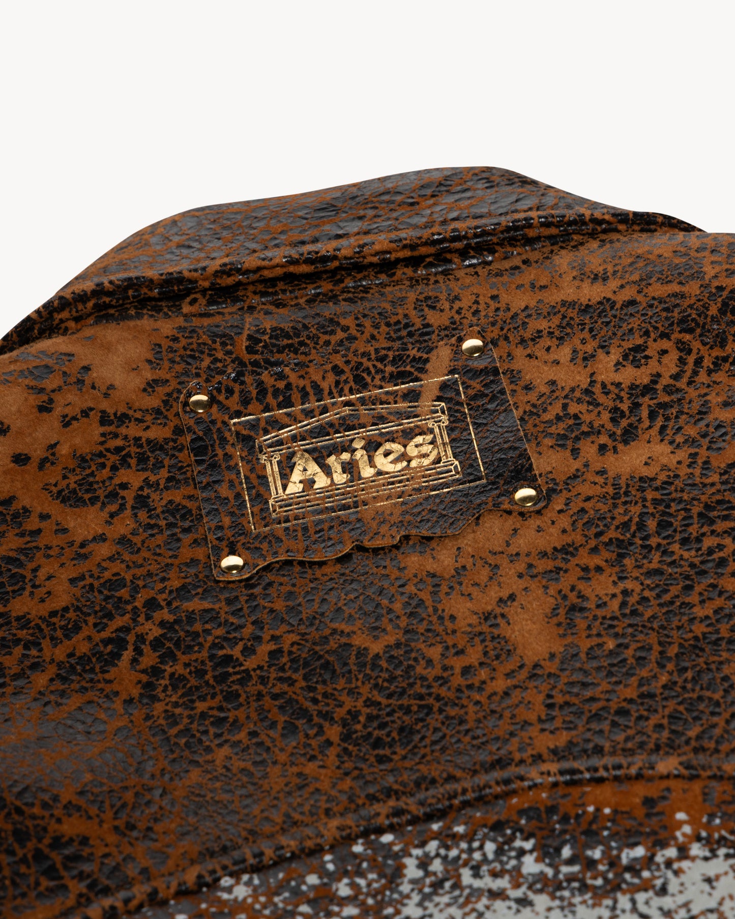 Aries x KFC Distressed Leather Jacket