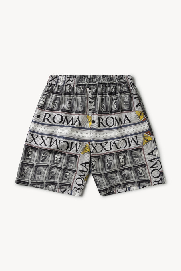 AS Roma X Aries Statue Silk Shorts
