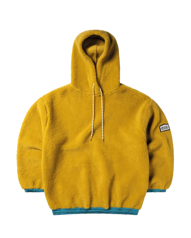 Oversized Fleece Nylon Hoodie