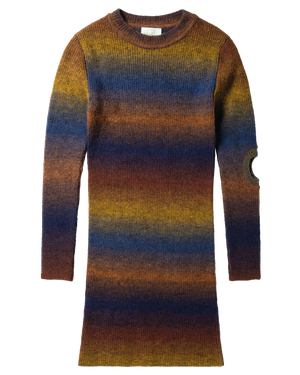 Boucle Space Dye Holey Knit Dress