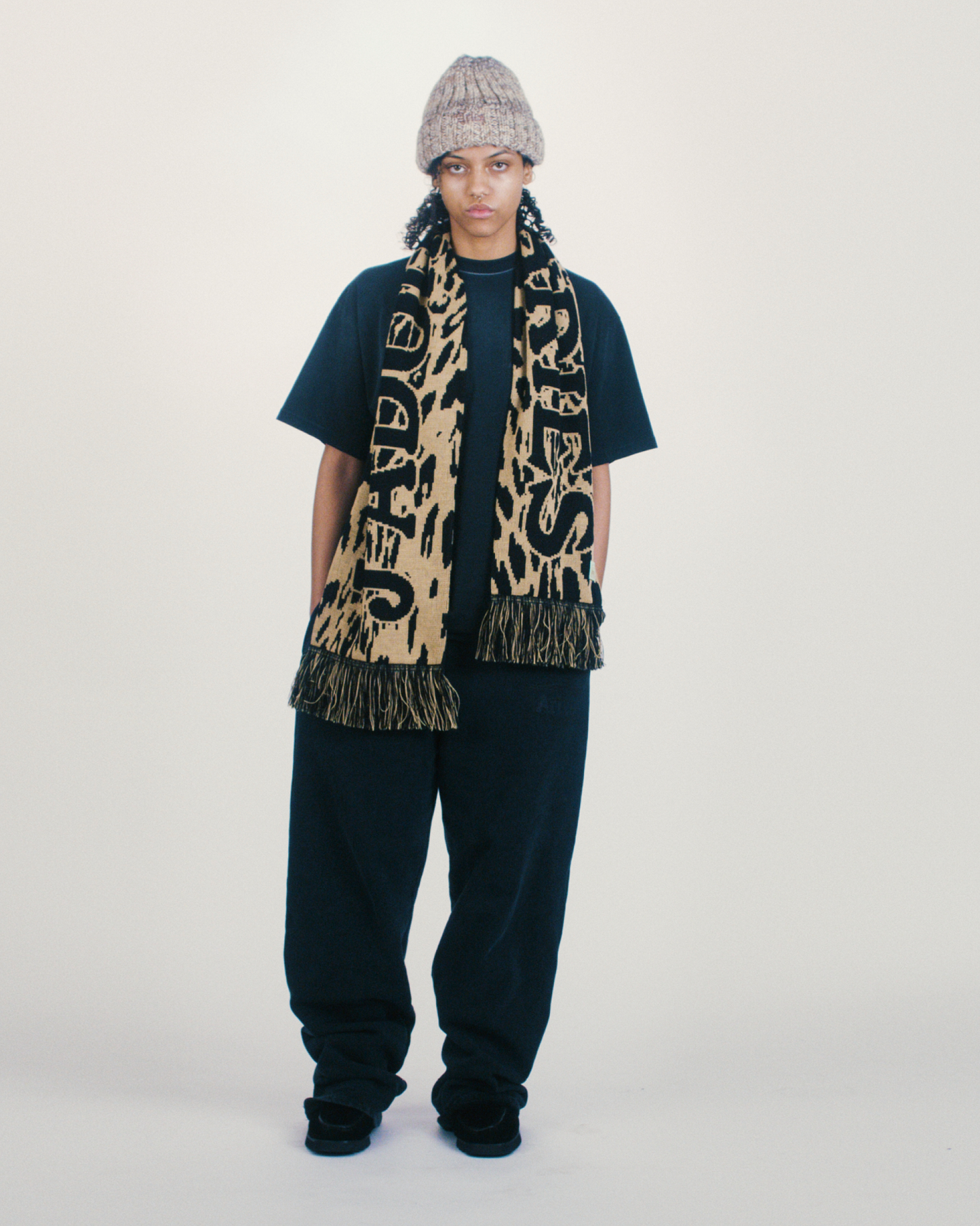 J'Adoro Aries Leopard Scarf