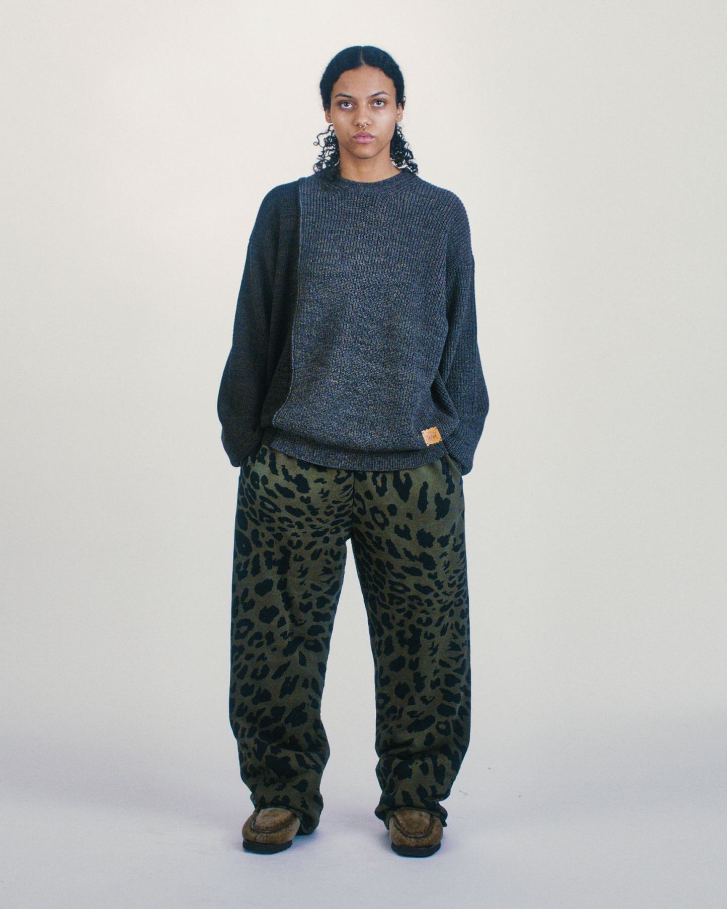 Bi-colour Fisherman Sweater