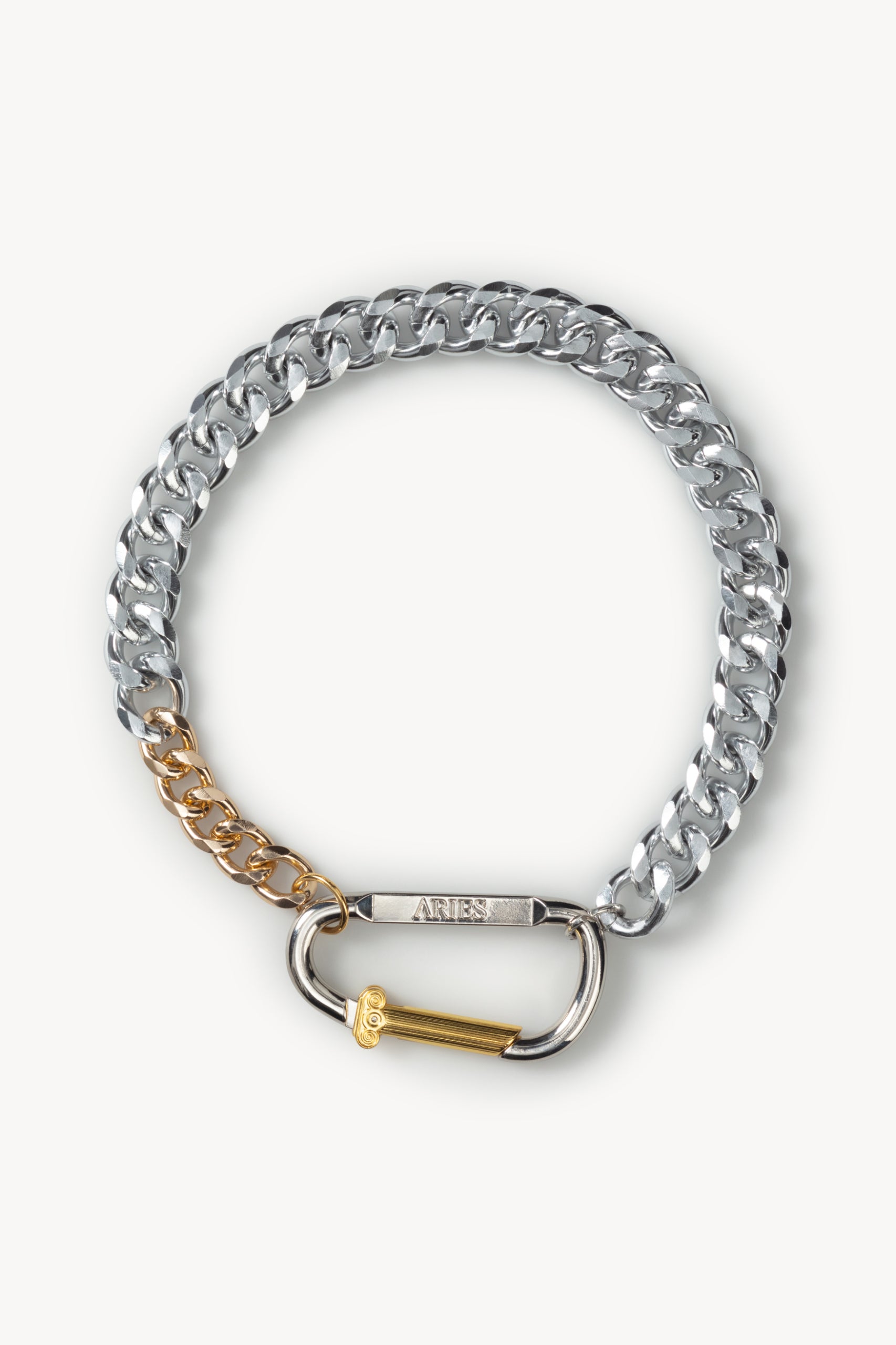 画像をギャラリービューアに読み込む, Column Carabiner Silver Necklace