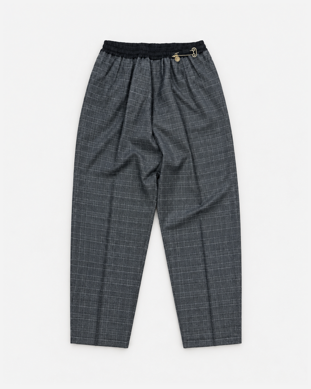 Tailored Checked Slacker Pant
