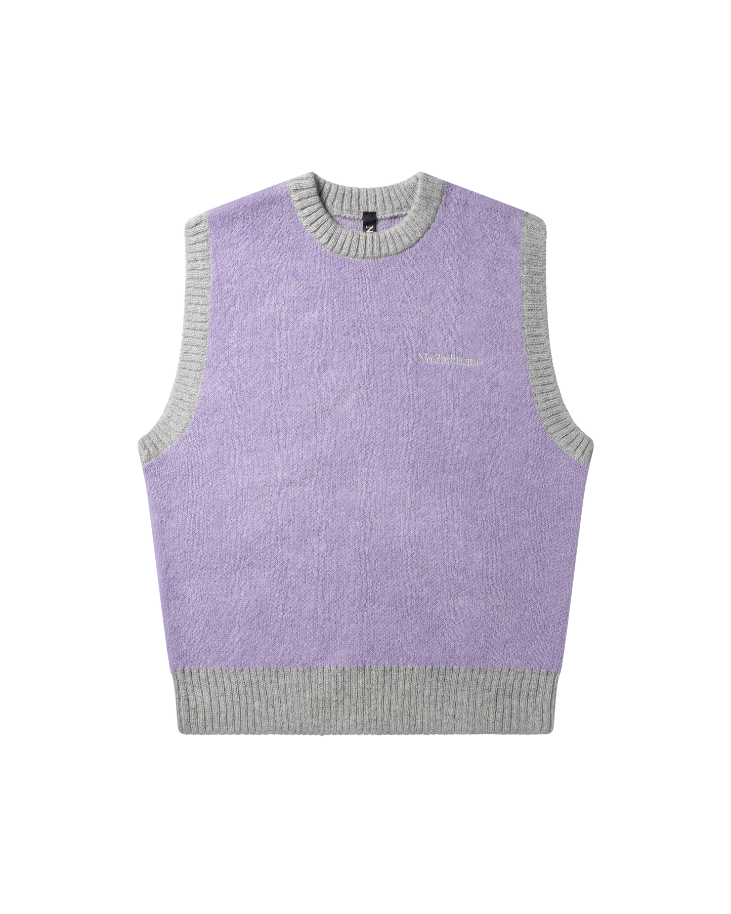 No Problemo Brushed Mohair Crew Neck Vest