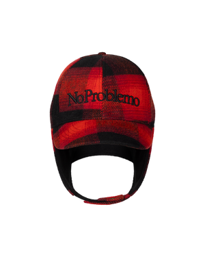 No Problemo Plaid Flap Cap