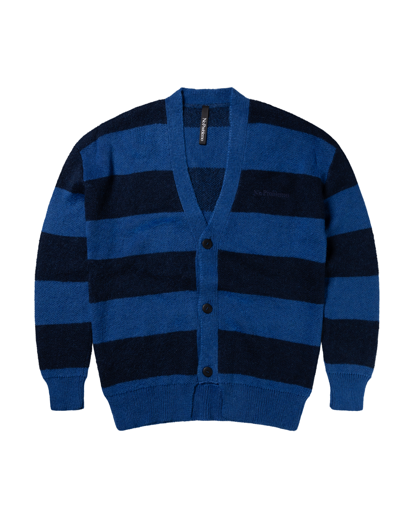 Striped Mohair Oversized Cardigan