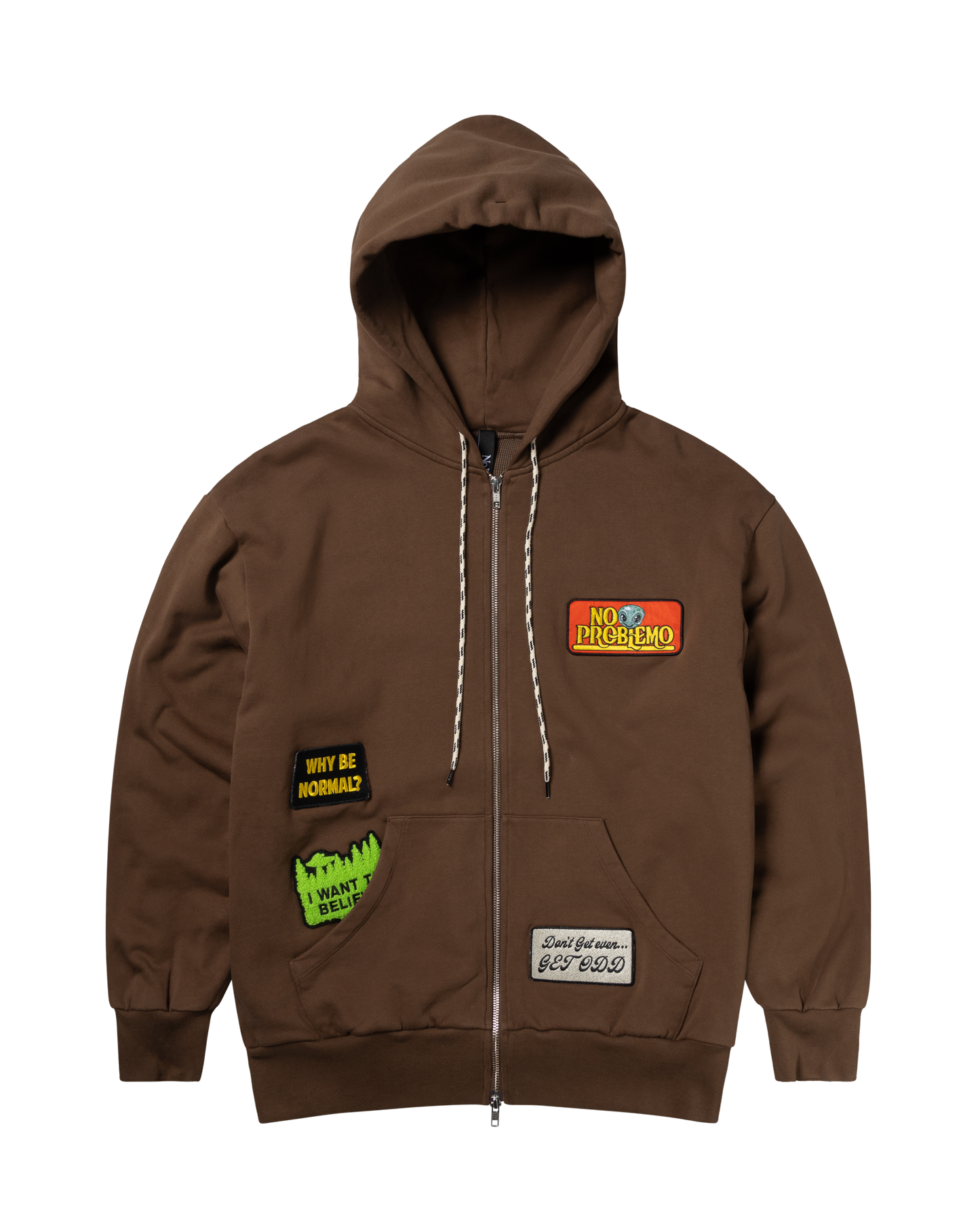 Sticker Zip Thru Hoodie