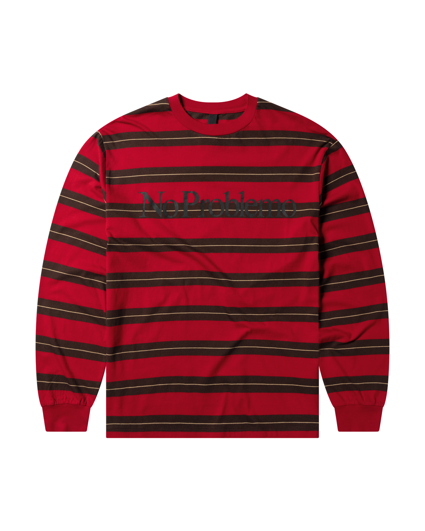 No Problemo Striped LS Tee